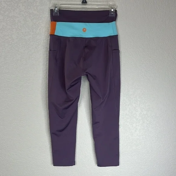 Marmot 7/8 Leggings Purple Blue Orange Size Small - Picture 10 of 11
